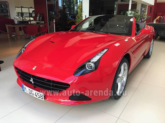 Rental Ferrari California T Convertible Red in Belgium