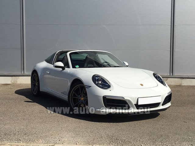 Rental Porsche 911 Targa 4S White in Belgium