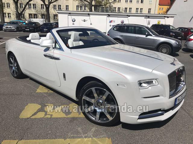 Rental Rolls-Royce Dawn (White) in Belgium