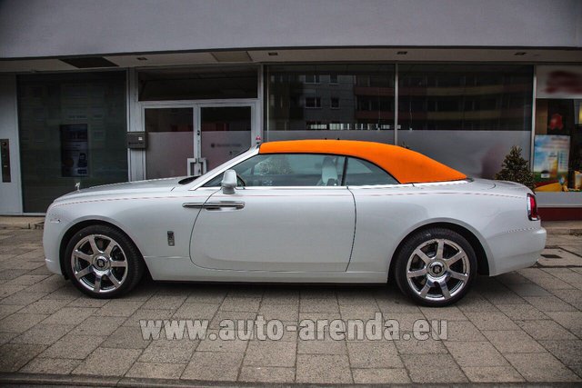 Rental Rolls-Royce Dawn White in Belgium