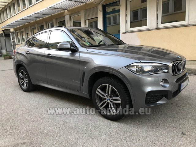 Rental BMW X6 4.0d xDrive High Executive M in Brussels Airport