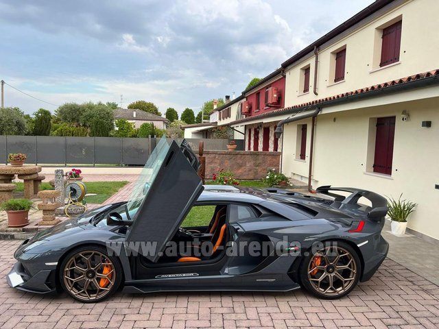 Rental Lamborghini Aventador SVJ in Bruges