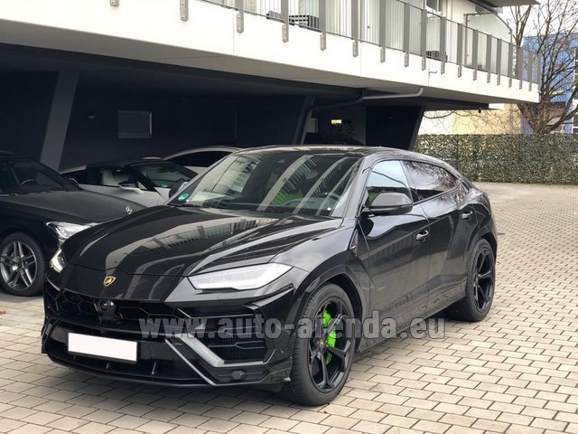 Rental Lamborghini Urus Black in Brussels