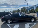 Mercedes-Benz Maybach S 560 Extra Long 4MATIC AMG equipment car for transfers from airports and cities in Germany and Europe.