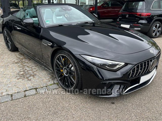 Rental Mercedes-Benz AMG SL 63 Cabrio 4MATIC (2022) 4,0-Liter-V8 585 PS in Brussels Airport