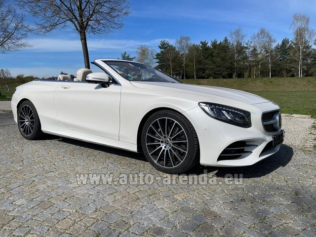 Rental Mercedes-Benz S-Class S 560 Convertible 4Matic AMG equipment in Charleroi