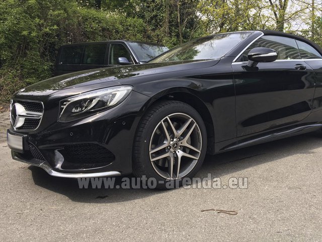 Rental Mercedes-Benz S-Class S500 Cabriolet in Brussels Airport