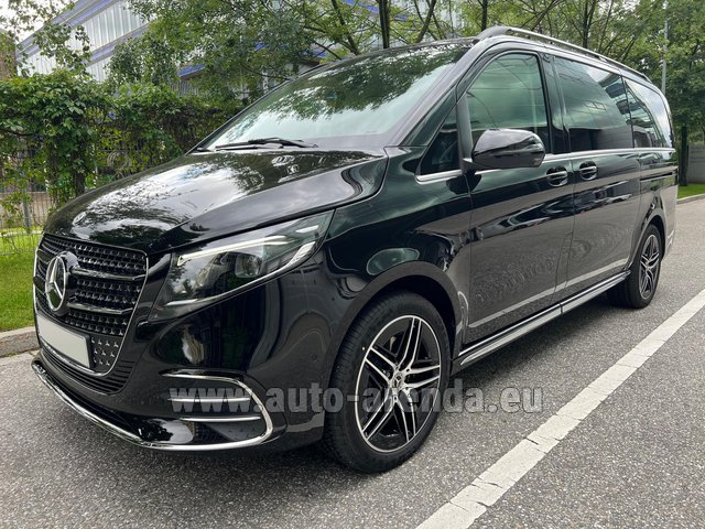 Rental Mercedes-Benz V-Class (Viano) V300d Long AMG Equipment (Model 2024, 1+7 pax, Panoramic roof, Automatic doors) in Brussels
