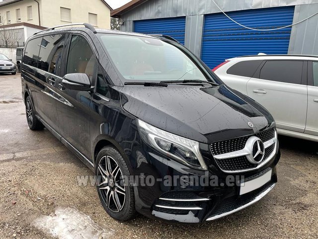 Rental Mercedes-Benz V300d 4Matic EXTRA LONG (1+7 pax) AMG equipment in Ghent