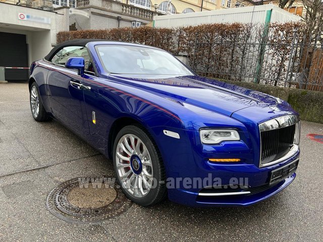 Rental Rolls-Royce Dawn (blue) in Charleroi
